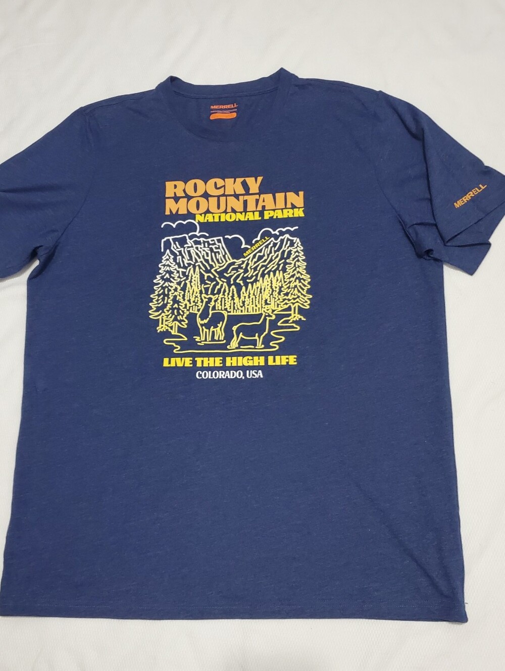 Merrell Rocky Mountain Graphic T-Shirt Mens Large